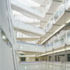 The atrium is the heart of the building and main circulation space