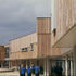  Timber cladding gives the circulation elements a ribbon-like feel