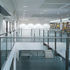 Library volumetric interior, with bridges, stair and decks