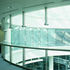 Offices on the upper floor overlook a landscaped third floor central atrium. covered by a glass dome