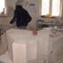 Chancel arch stonework being blocked out