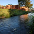 A small stream runs to the east of the site