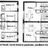 Plans of four-storey terrace houses at various levels