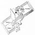 Axonometric of the scisssors plan