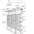 Cut-away perspective sketch of facade