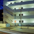 Isokon lit at night