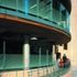 The fabric canopy allows direct and reflected light down through the lightwell