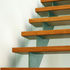 New rear stair with glass risers