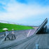 Fixed and portable shading for rooftop promenaders