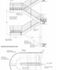 Section and plan of staircase and structure