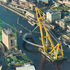 Bridge being lifted into place