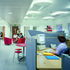 Open plan interior office space