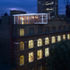 Aerial view of the Skyroom by night