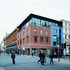 The glazed rooftop pavilion and the blue infill are the only new build parts of the development