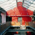 Glazed roof over atrium