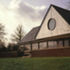 View showing cantilever roof structure