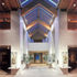 Top-lit gallery in winter evening light