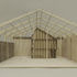 Laser cut model in context of warehouse II