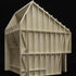 Laser cut model showing exterior