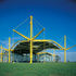 Super scale portecochere in front of the showroom