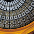 Stained glass inside dome