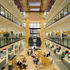 The generous provision of escape stairs meant that the atria at Canon