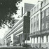The six-storey block on Bedford Way forms a protective wall to the precinct side. The view shows the relationship of the new block to the Cubitt terrace in Tavistock Square