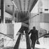 Looking back down the main escalator to the reception area at level 0
