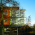The development is built on a sloping site in order to minimise its impact on the landscape