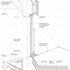 Detail section through verge of precast vault, clerestory and precast gutter