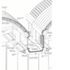 Isometric of vault, clerestory and precast gutter