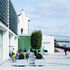 The restaurant spills onto a new paved and planted square which marks the entrance from Arundel Gate