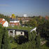 Aeriel view showing green roof