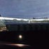 The museum building seen at night form the north, along the spine road