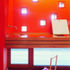 The children’s playroom is saturated in colour and imaginatively detailed