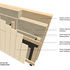 Timber cladding detail