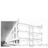 Section through office wing showing typical construction