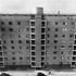 View of the east facade from the adjacent block