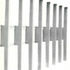 Cut-out of the precast concrete mullions and transomes