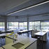 Teaching spaces have extensive external glazing