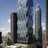 View of the exterior, the dialogue between old and new is a key part of the design