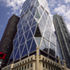 Even within its dense context, the distinctive facade creates a major impact