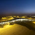 View of the building at night