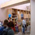 Visitors to the studio