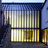 The ribbed aluminium and glass of the new building