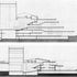 Section through upper and lower auditorium