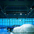 The showroom overlooks a viewing garden where models can be viewed on various surfaces