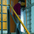 Materials in the internal circulation areas are modern and light
