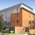 Rear view of keyworker flats