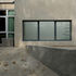 Washed concrete bench and Foundation entrance